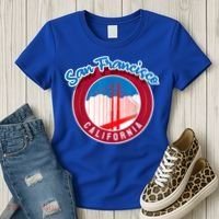 California San Francisco City Gift Bridge Souvenir SF Women's T-Shirt thumb 3