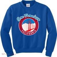 California San Francisco City Gift Bridge Souvenir SF Kids Sweatshirt thumb 0