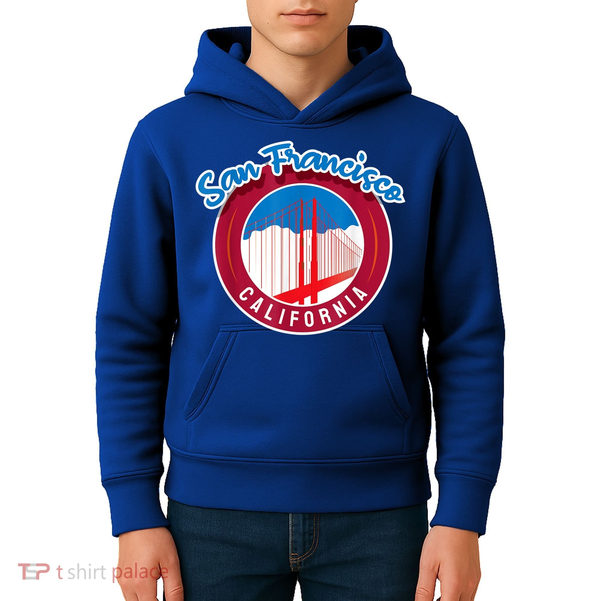 California San Francisco City Gift Bridge Souvenir SF Kids Hoodie