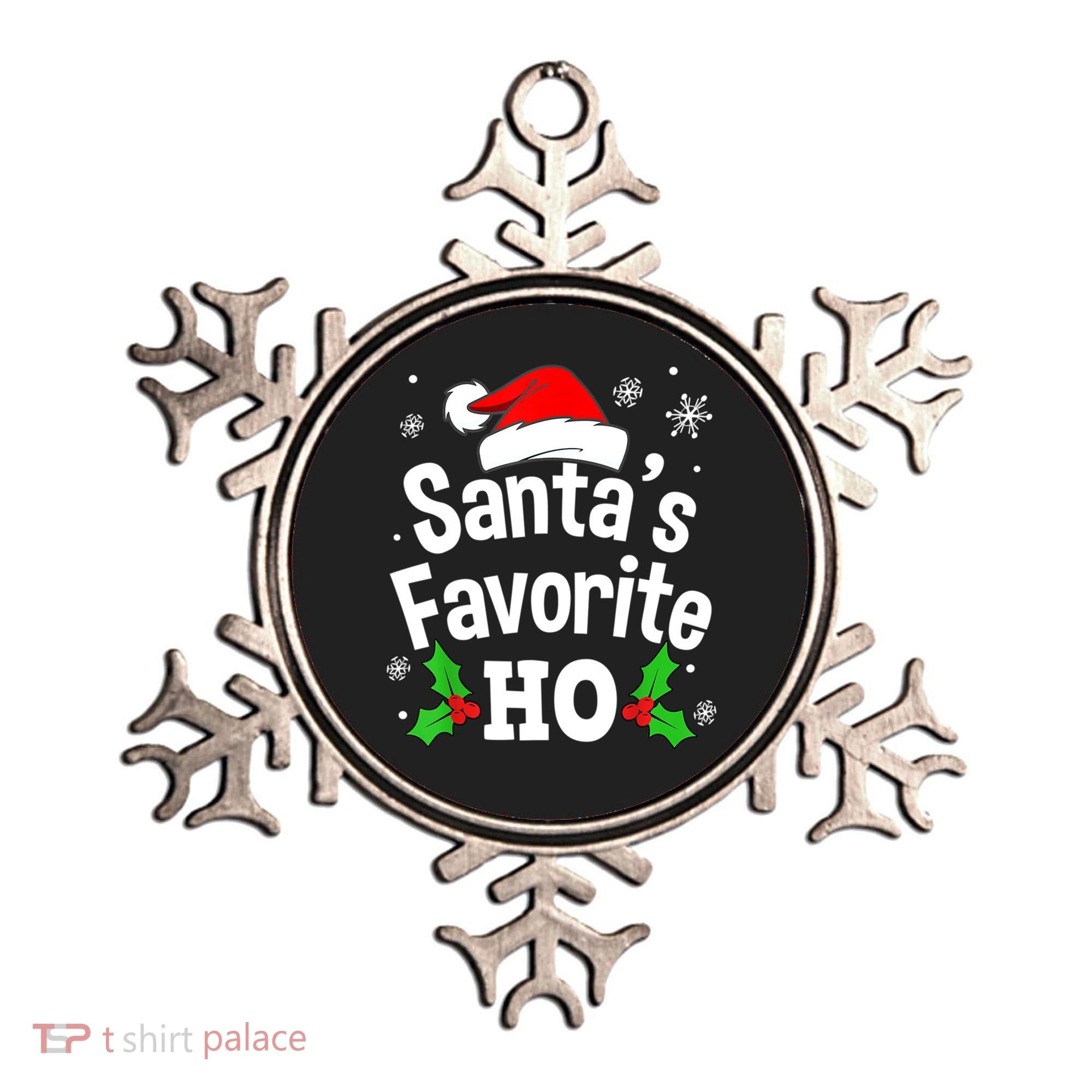 Christmas Santa's Favorite Ho Pajama Adult Naughty Pajama Gift Ornament