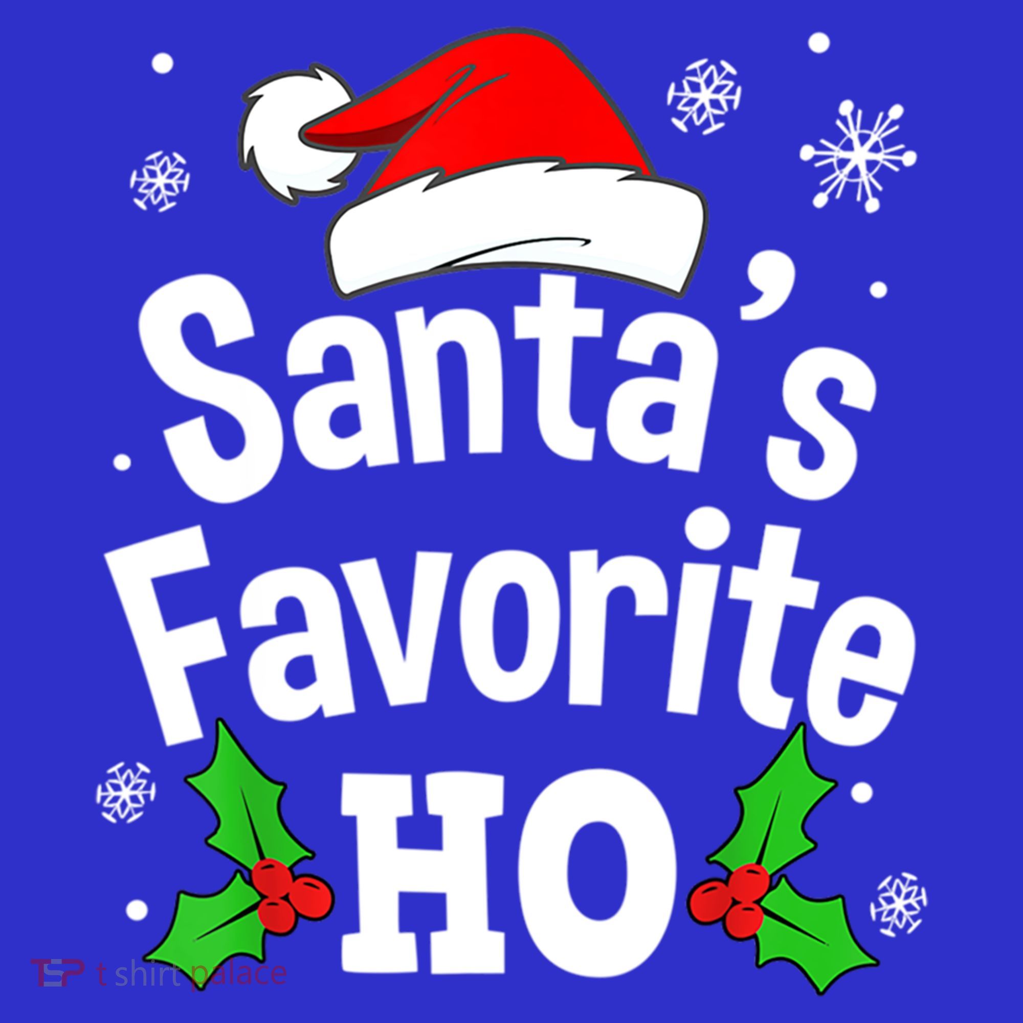 Christmas Santa's Favorite Ho Pajama Adult Naughty Pajama Gift Hoodie