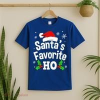 Christmas Santa's Favorite Ho Pajama Adult Naughty Pajama Gift T-Shirt thumb 2