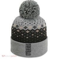 Cancer Survivor Fighting Cancer Going Through Chemo The Baniff Cuffed Pom Beanie thumb 0