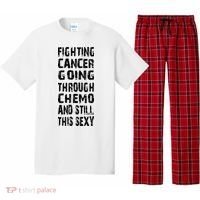 Cancer Survivor Fighting Cancer Going Through Chemo Pajama Set thumb 0