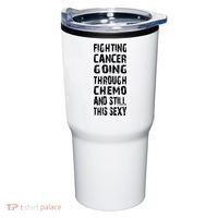 Cancer Survivor Fighting Cancer Going Through Chemo Tumbler thumb 0