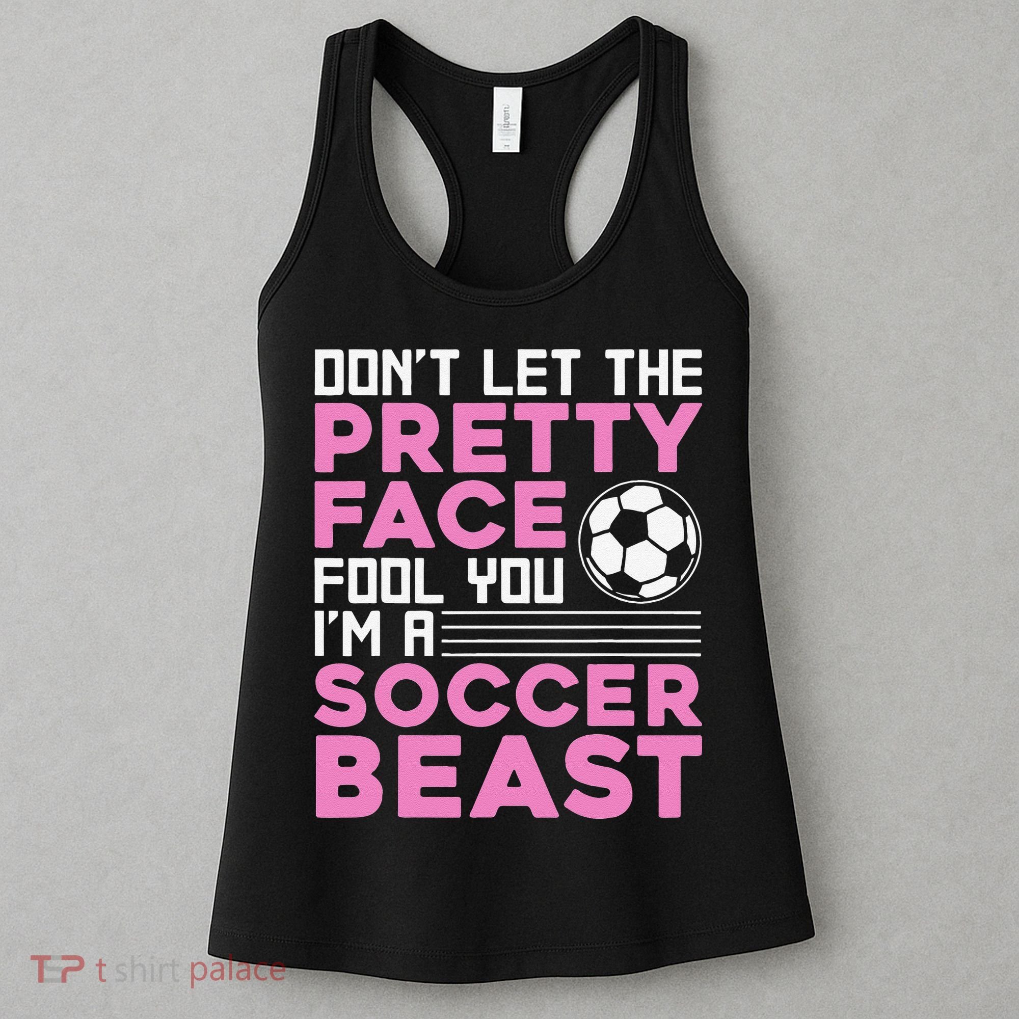 Cool Soccer For  Teen Girls Soccer Lover Player Sports Women's Tank Top