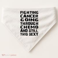 Cancer Survivor Fighting Cancer Going Through Chemo Gift USA-Made Doggie Bandana thumb 0
