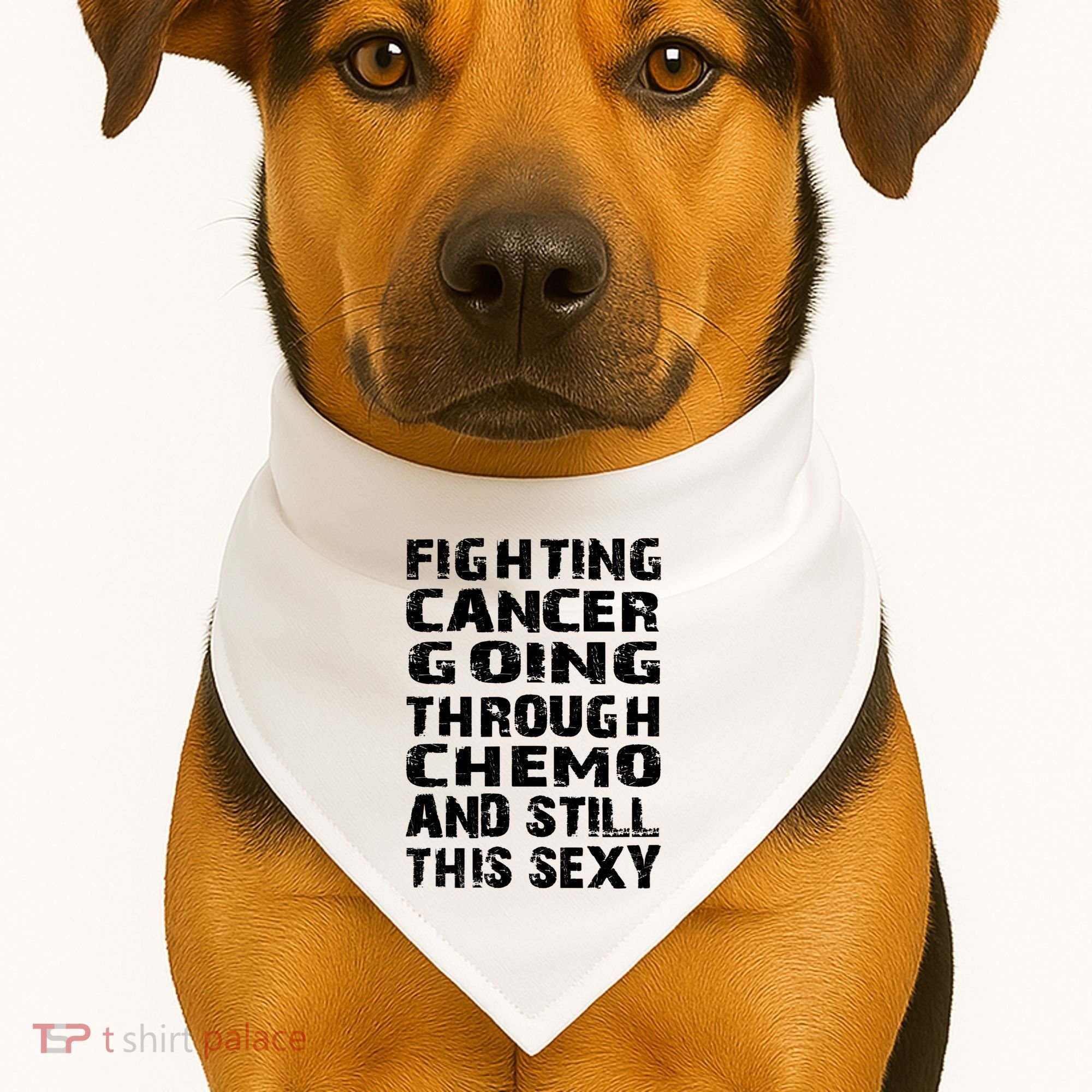 Cancer Survivor Fighting Cancer Going Through Chemo Gift USA-Made Doggie Bandana