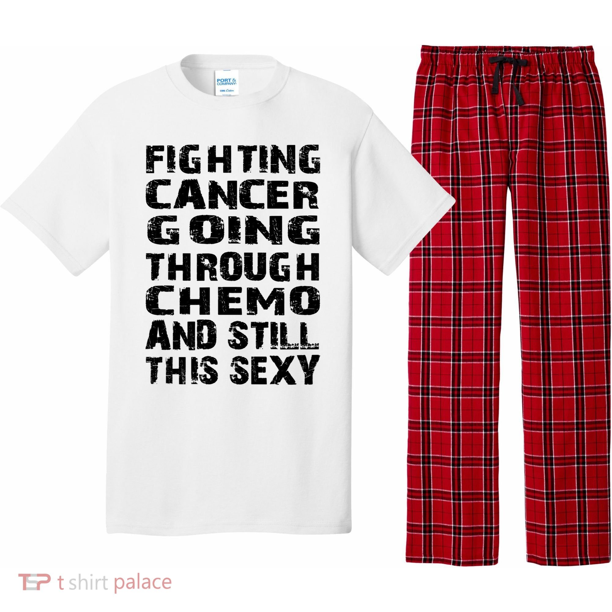 Cancer Survivor Fighting Cancer Going Through Chemo Gift Pajama Set