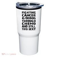Cancer Survivor Fighting Cancer Going Through Chemo Gift Tumbler thumb 0