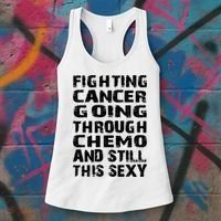 Cancer Survivor Fighting Cancer Going Through Chemo Gift Women's Tank Top thumb 3