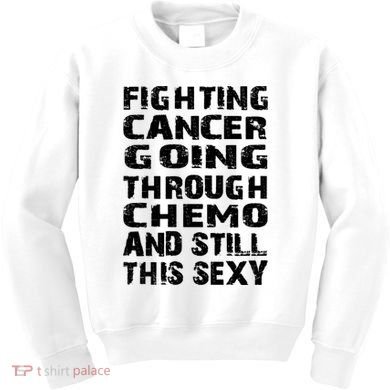 Cancer Survivor Fighting Cancer Going Through Chemo Gift Kids Sweatshirt