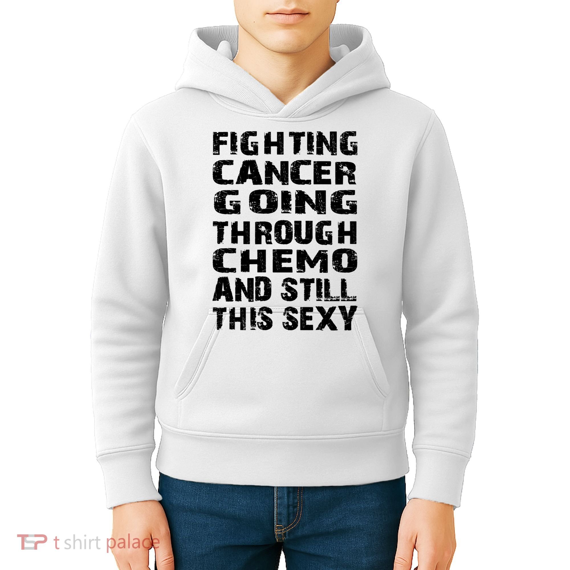 Cancer Survivor Fighting Cancer Going Through Chemo Gift Kids Hoodie