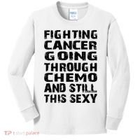 Cancer Survivor Fighting Cancer Going Through Chemo Gift Kids Long Sleeve Shirt thumb 0