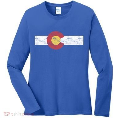 Colorado State Flag Great Gift Patriotic Day Gifgift Great Gift Women's Long Sleeve Shirt