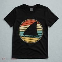 Cute Shark Fin Graphic Retro Vintage 70s 80s Shark Lover Fun T-Shirt thumb 5