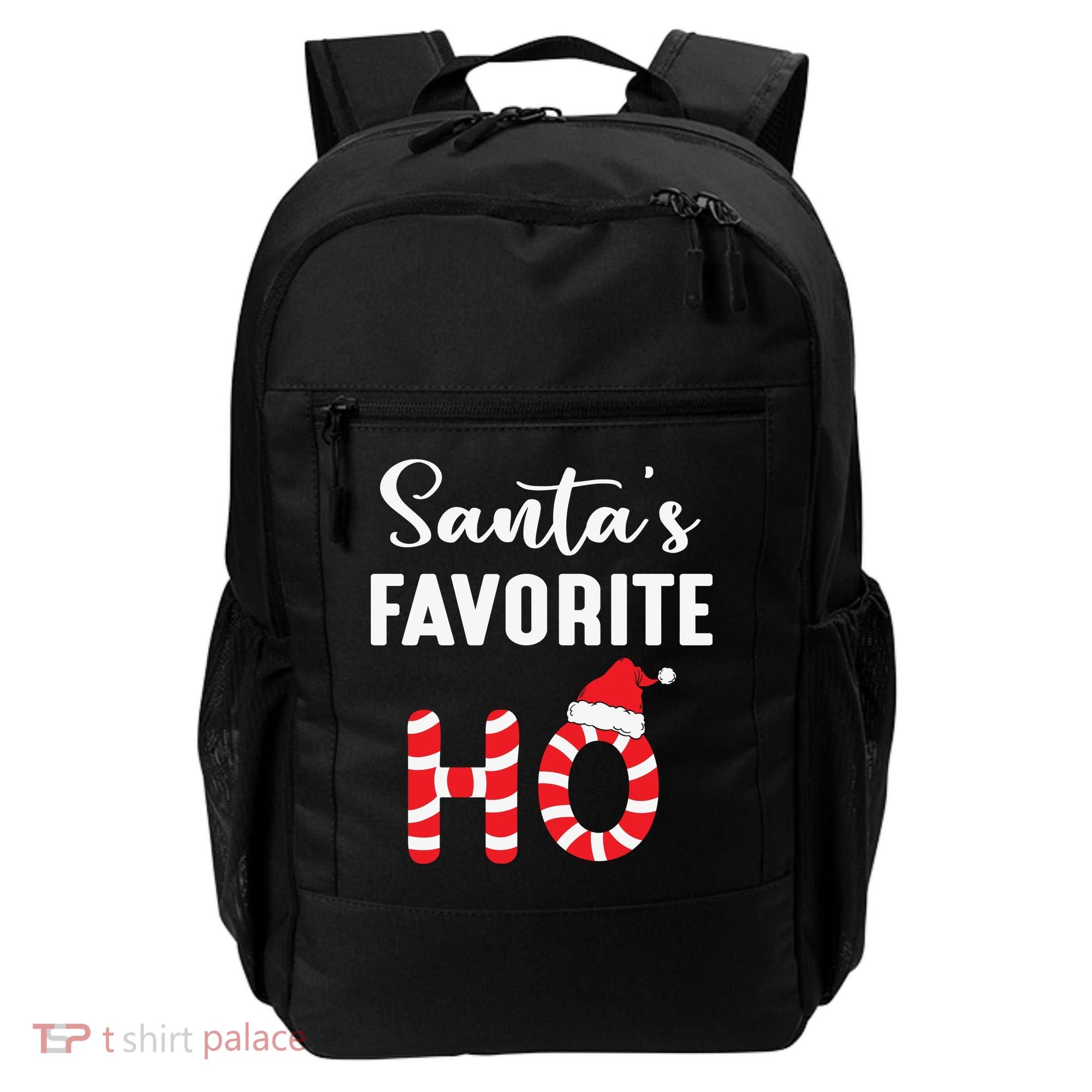 Christmas Santa’s Favorite Ho Candy Cane Funny Xmas Backpack