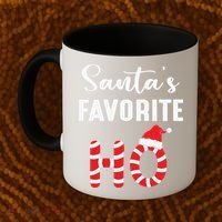 Christmas Santa’s Favorite Ho Candy Cane Funny Xmas Coffee Mug thumb 2