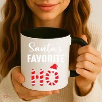 Christmas Santa’s Favorite Ho Candy Cane Funny Xmas Coffee Mug thumb 3