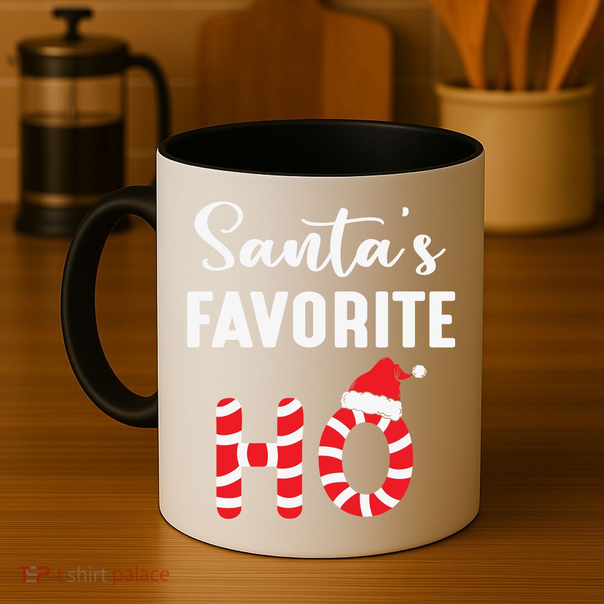 Christmas Santa’s Favorite Ho Candy Cane Funny Xmas Coffee Mug