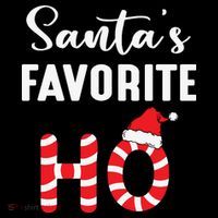 Christmas Santa’s Favorite Ho Candy Cane Funny Xmas Women's Hoodie thumb 2