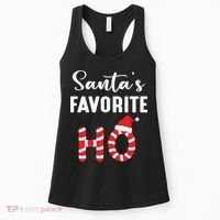 Christmas Santa’s Favorite Ho Candy Cane Funny Xmas Women's Tank Top thumb 0