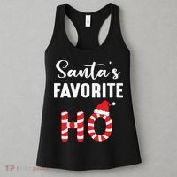 Christmas Santa’s Favorite Ho Candy Cane Funny Xmas Women's Tank Top thumb 3