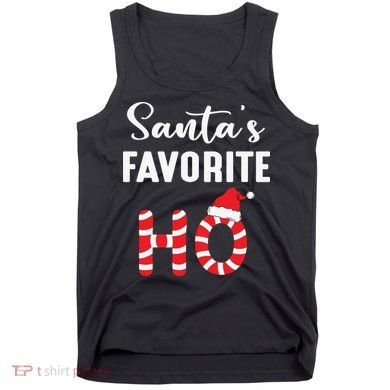 Christmas Santa’s Favorite Ho Candy Cane Funny Xmas Tank Top