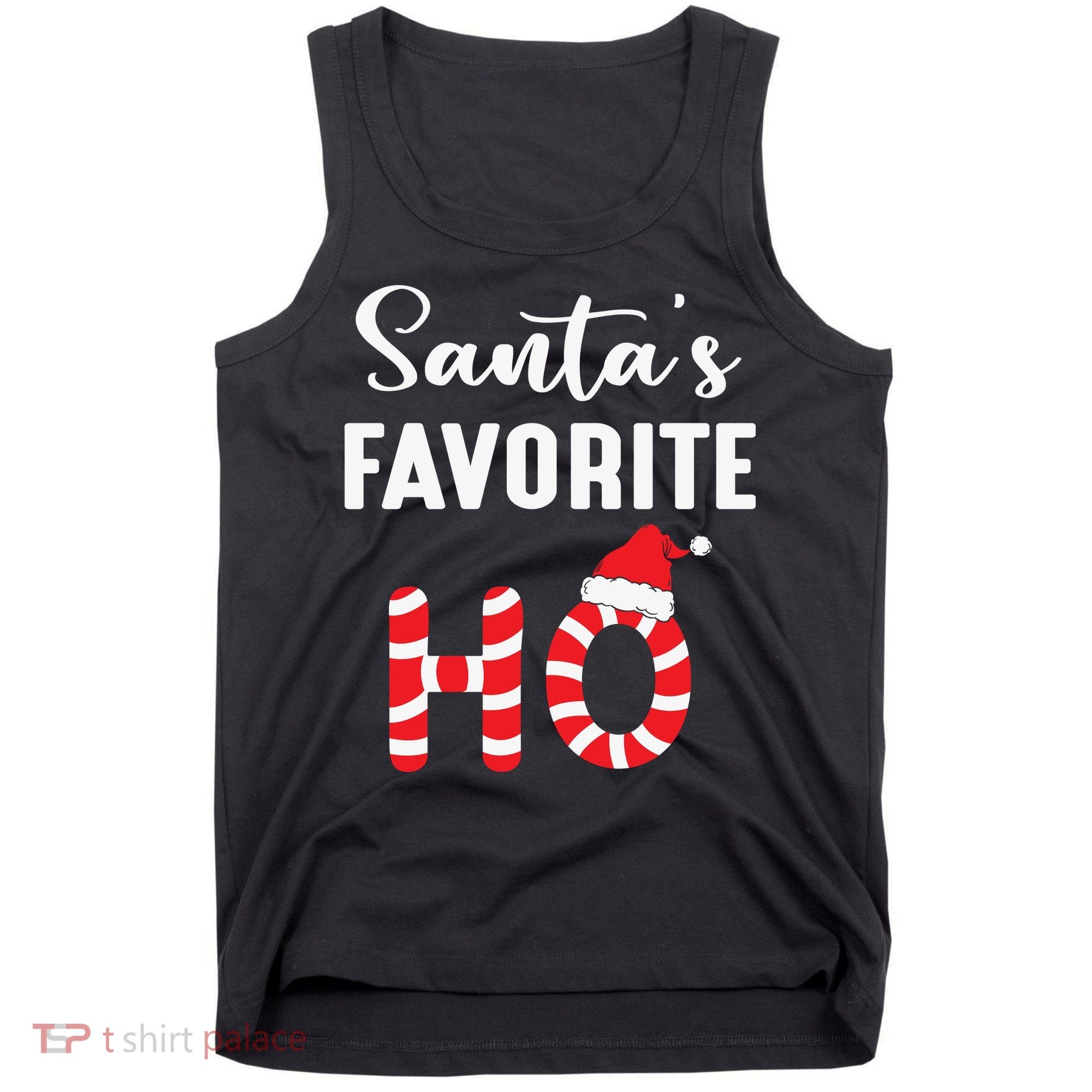 Christmas Santa’s Favorite Ho Candy Cane Funny Xmas Tank Top