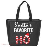 Christmas Santa’s Favorite Ho Candy Cane Funny Xmas Tote Bag thumb 0