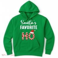 Christmas Santa’s Favorite Ho Candy Cane Funny Xmas Hoodie thumb 0