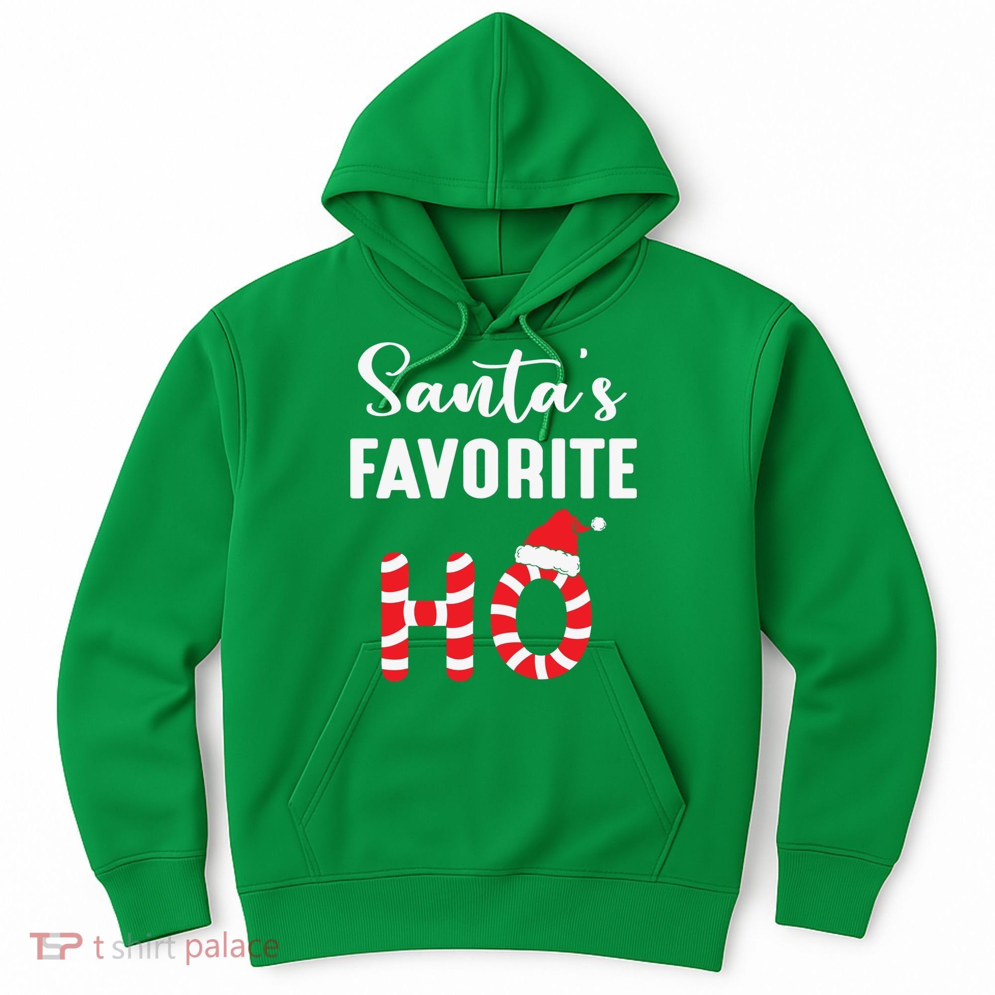 Christmas Santa’s Favorite Ho Candy Cane Funny Xmas Hoodie
