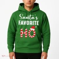 Christmas Santa’s Favorite Ho Candy Cane Funny Xmas Hoodie thumb 2