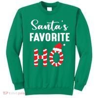 Christmas Santa’s Favorite Ho Candy Cane Funny Xmas Sweatshirt thumb 0