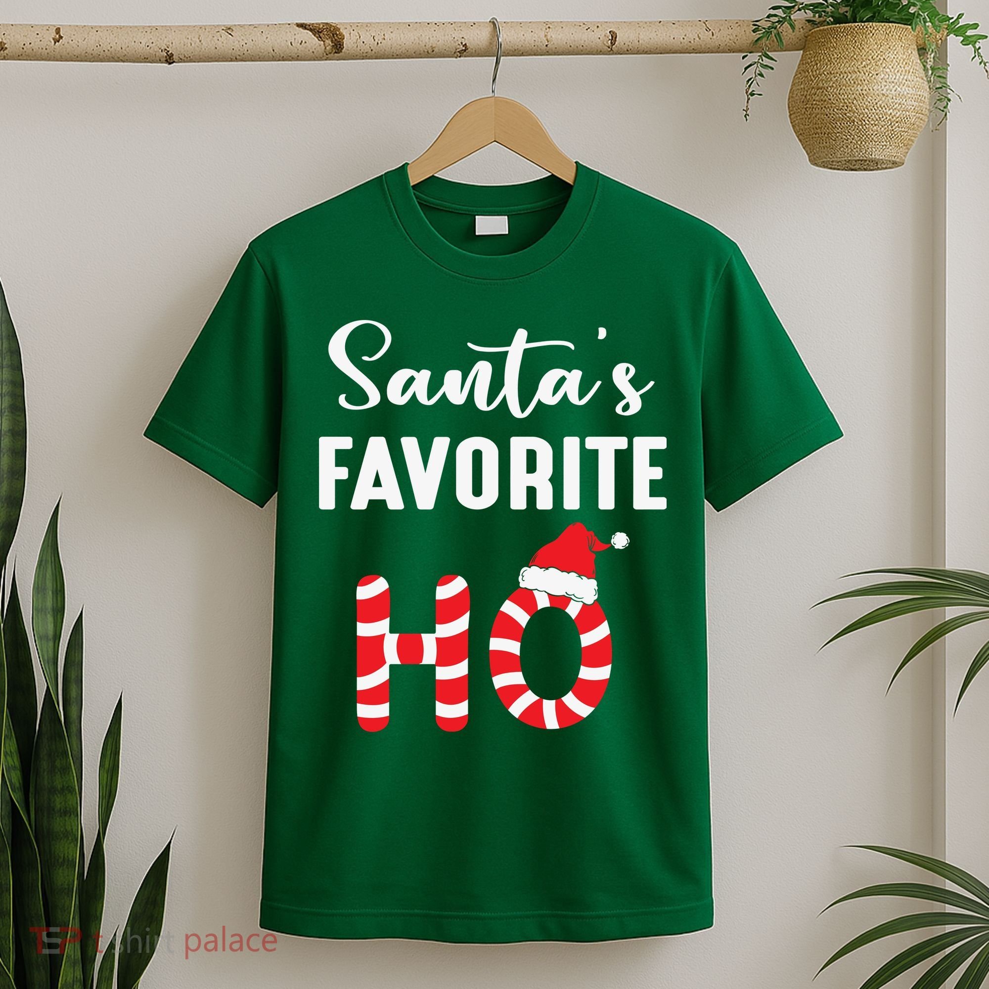 Christmas Santa’s Favorite Ho Candy Cane Funny Xmas T-Shirt