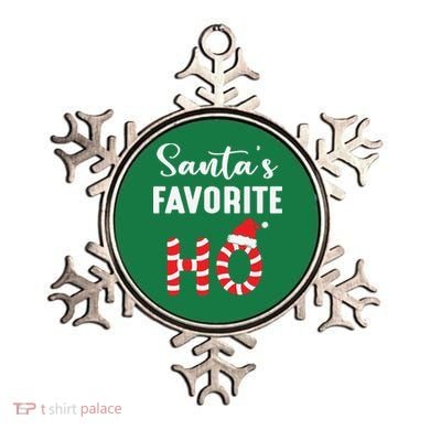 Christmas Santa’s Favorite Ho Candy Cane Funny Xmas Ornament