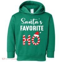 Christmas Santa’s Favorite Ho Candy Cane Funny Xmas Toddler Hoodie thumb 0