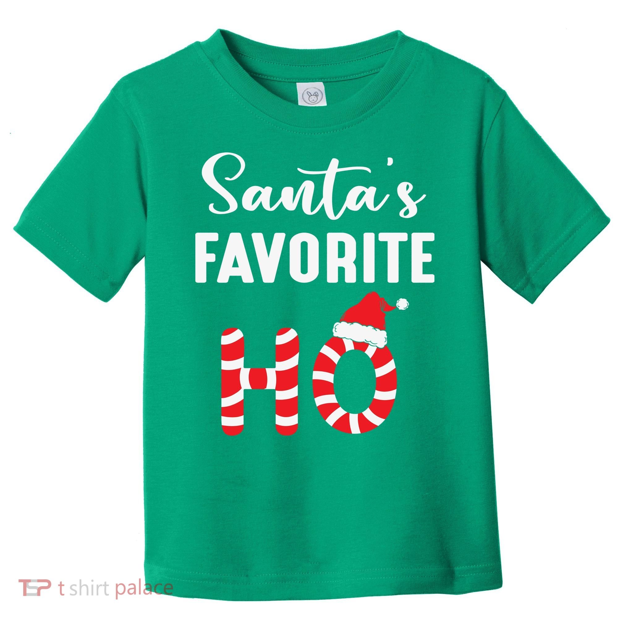Christmas Santa’s Favorite Ho Candy Cane Funny Xmas Toddler T-Shirt