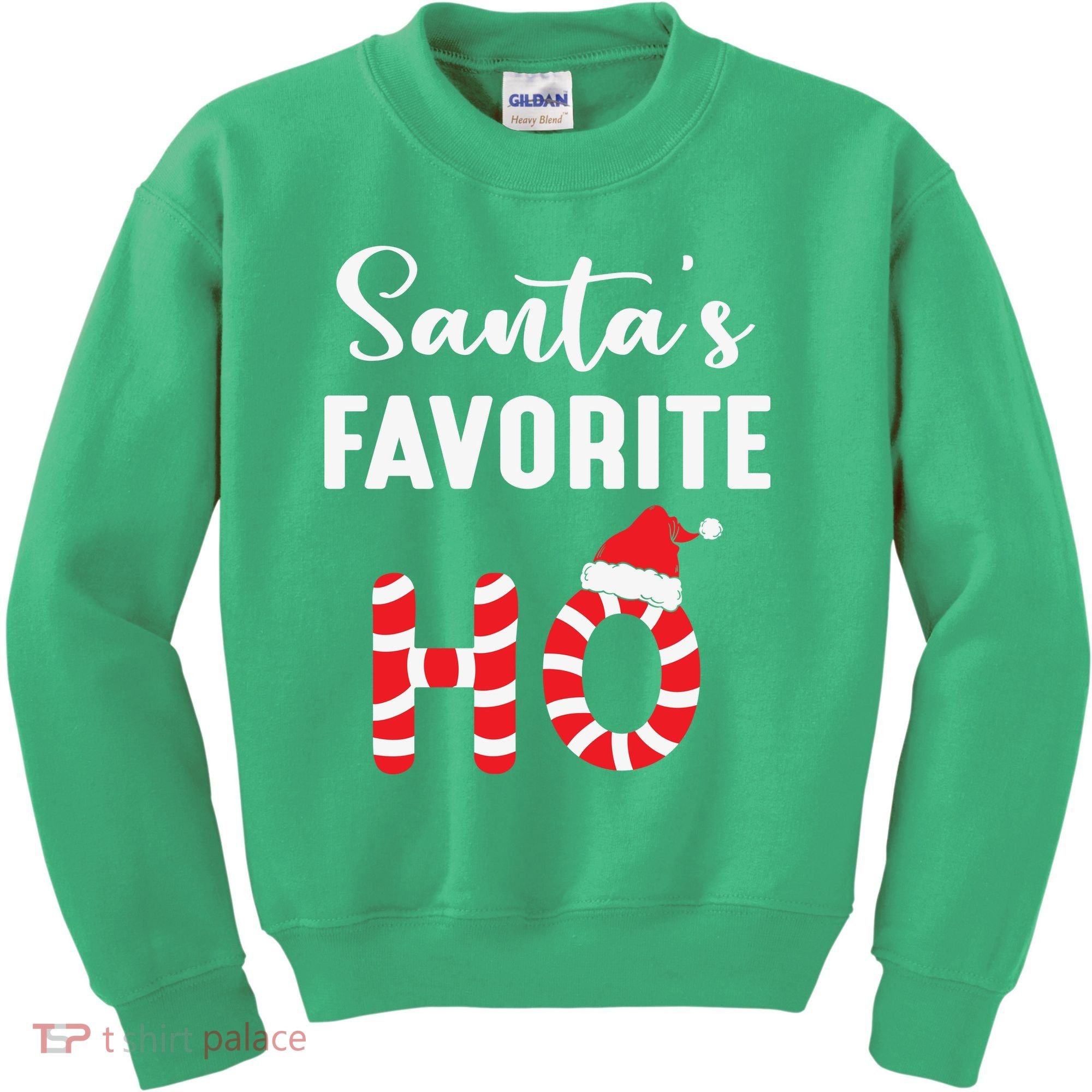 Christmas Santa’s Favorite Ho Candy Cane Funny Xmas Kids Sweatshirt