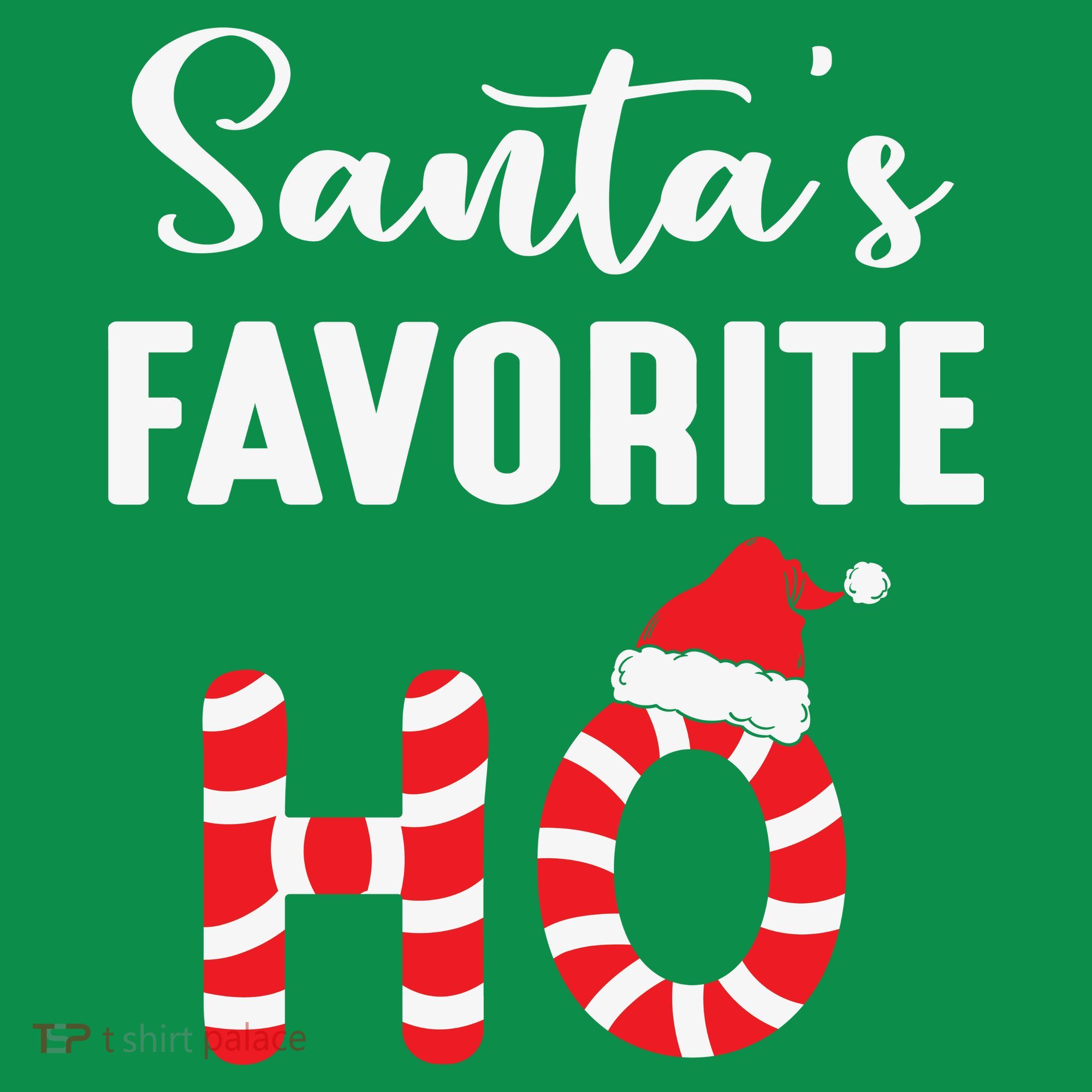 Christmas Santa’s Favorite Ho Candy Cane Funny Xmas Kids Hoodie