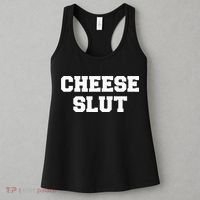 Cheese Slut Funny Cheese Lover Cheddar Curds Dairy Humor Women's Tank Top thumb 3
