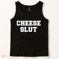 Cheese Slut Funny Cheese Lover Cheddar Curds Dairy Humor Tank Top thumb 2
