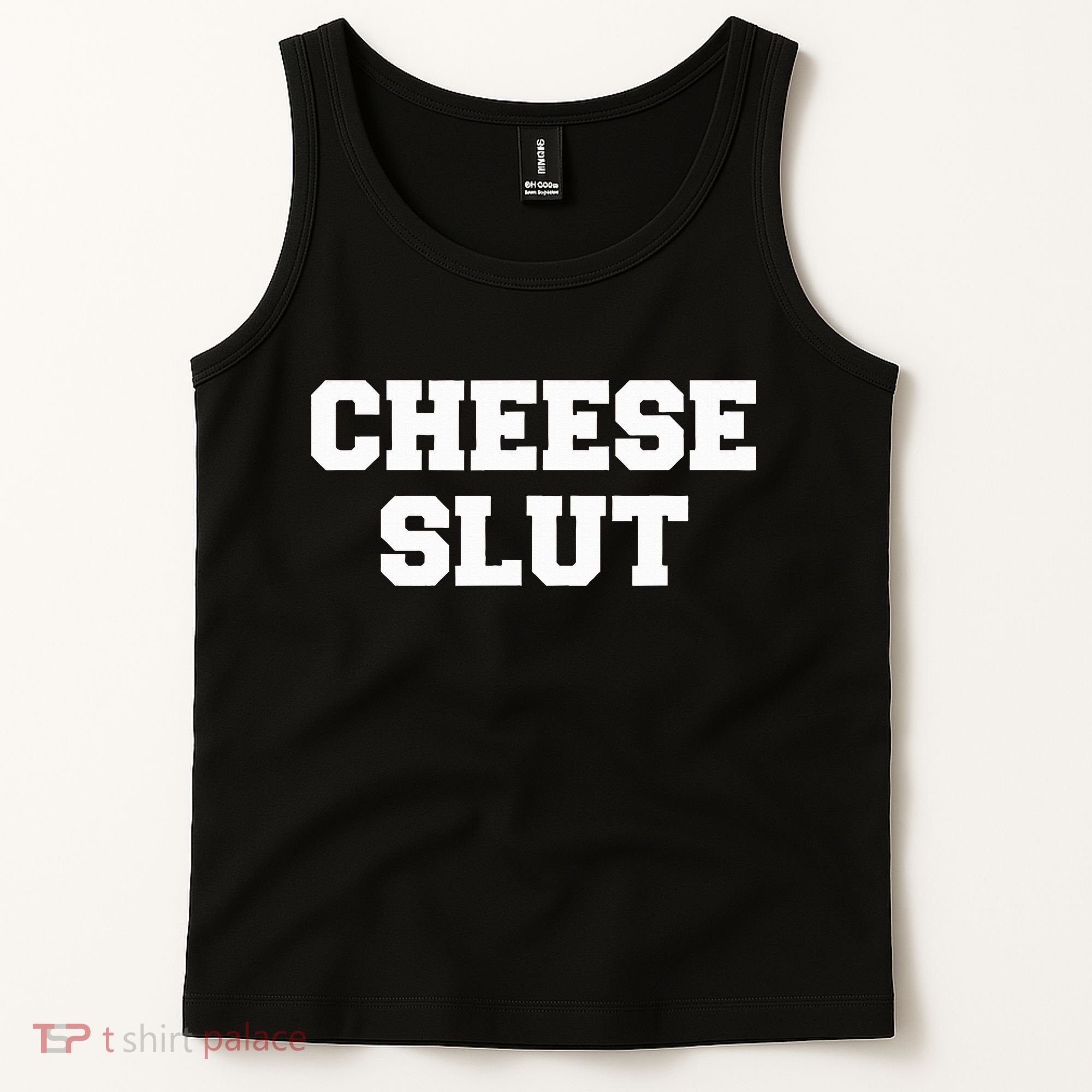 Cheese Slut Funny Cheese Lover Cheddar Curds Dairy Humor Tank Top