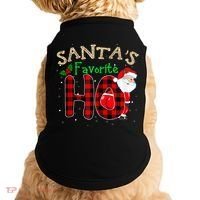Christmas Santa's Favorite Ho Xmas Pajama Funny Naughty Doggie Tank thumb 0
