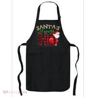 Christmas Santa's Favorite Ho Xmas Pajama Funny Naughty Apron thumb 0