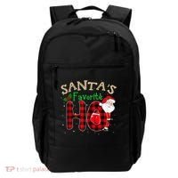 Christmas Santa's Favorite Ho Xmas Pajama Funny Naughty Backpack thumb 0
