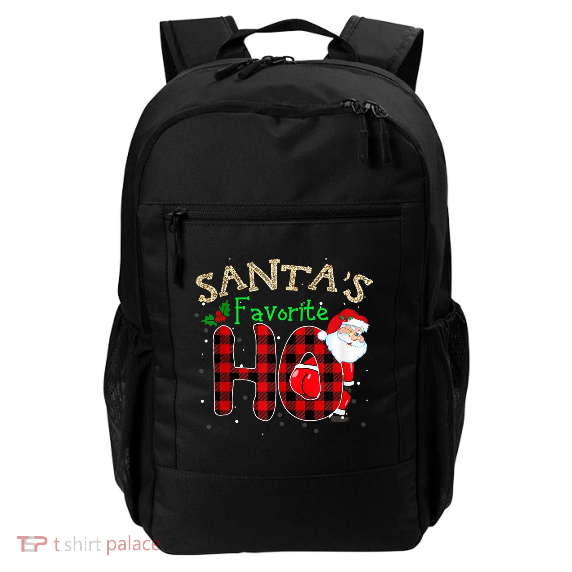 Christmas Santa's Favorite Ho Xmas Pajama Funny Naughty Backpack