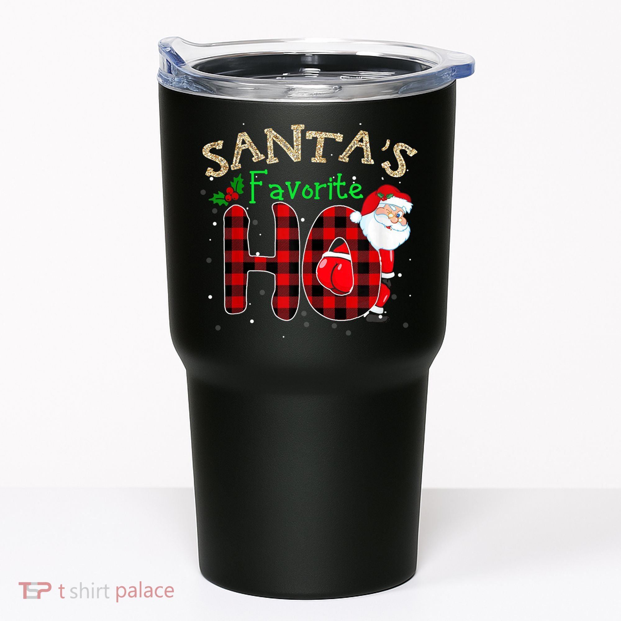 Christmas Santa's Favorite Ho Xmas Pajama Funny Naughty Tumbler