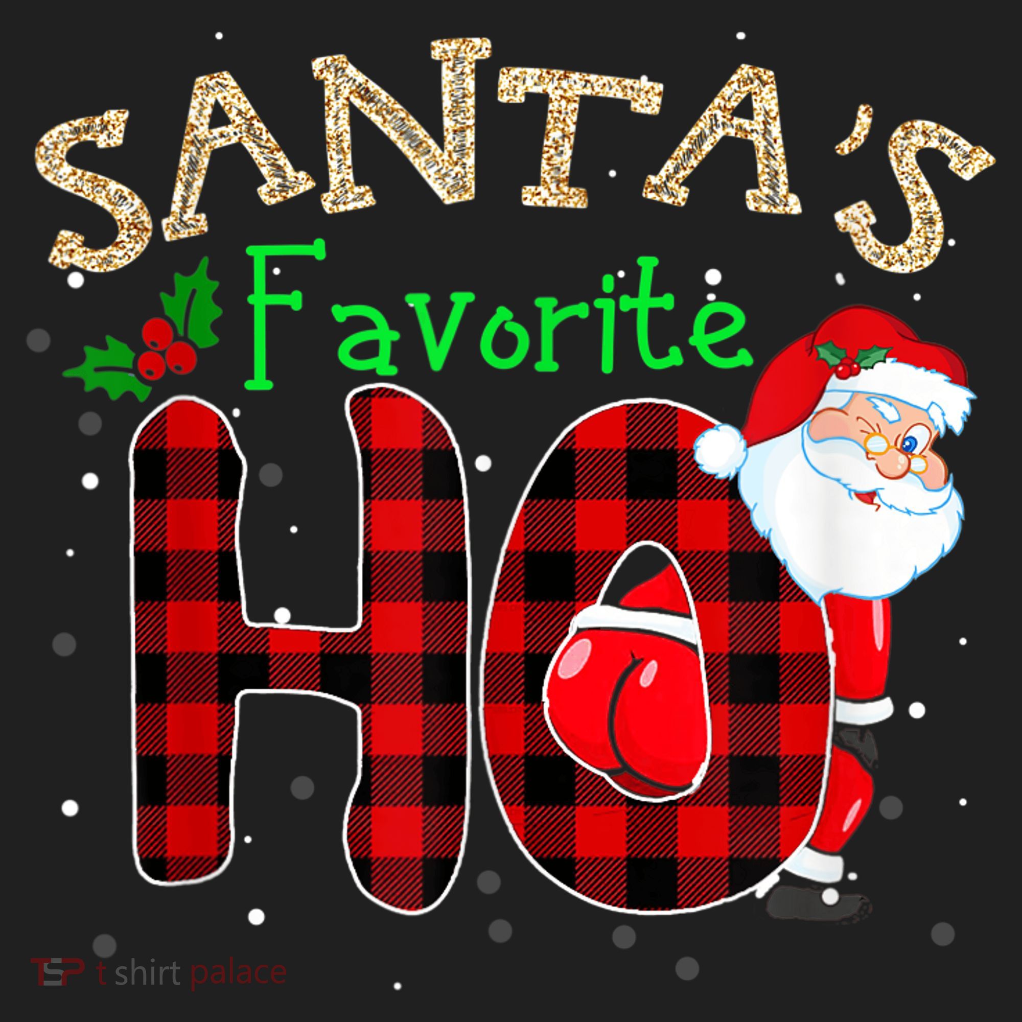 Christmas Santa's Favorite Ho Xmas Pajama Funny Naughty Tumbler