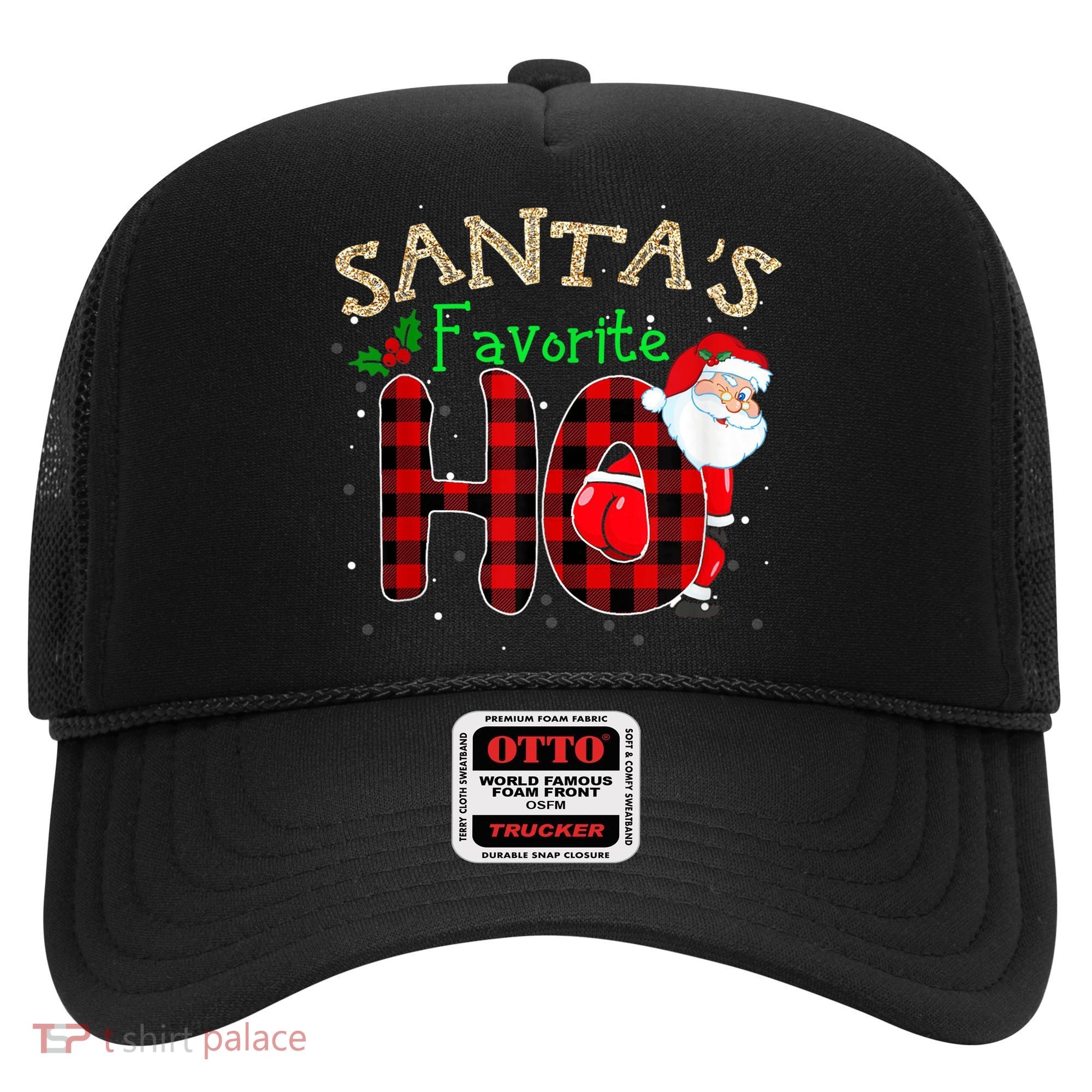 Christmas Santa's Favorite Ho Xmas Pajama Funny Naughty Hat